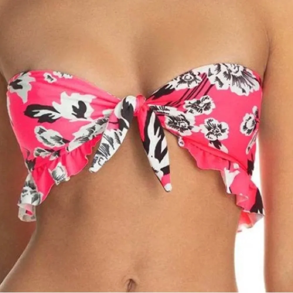 MAAJI FESTIVAL‎ JUGGLER 2 WAY REVERSIBLE BANDEAU BIKINI TOP, Size Small